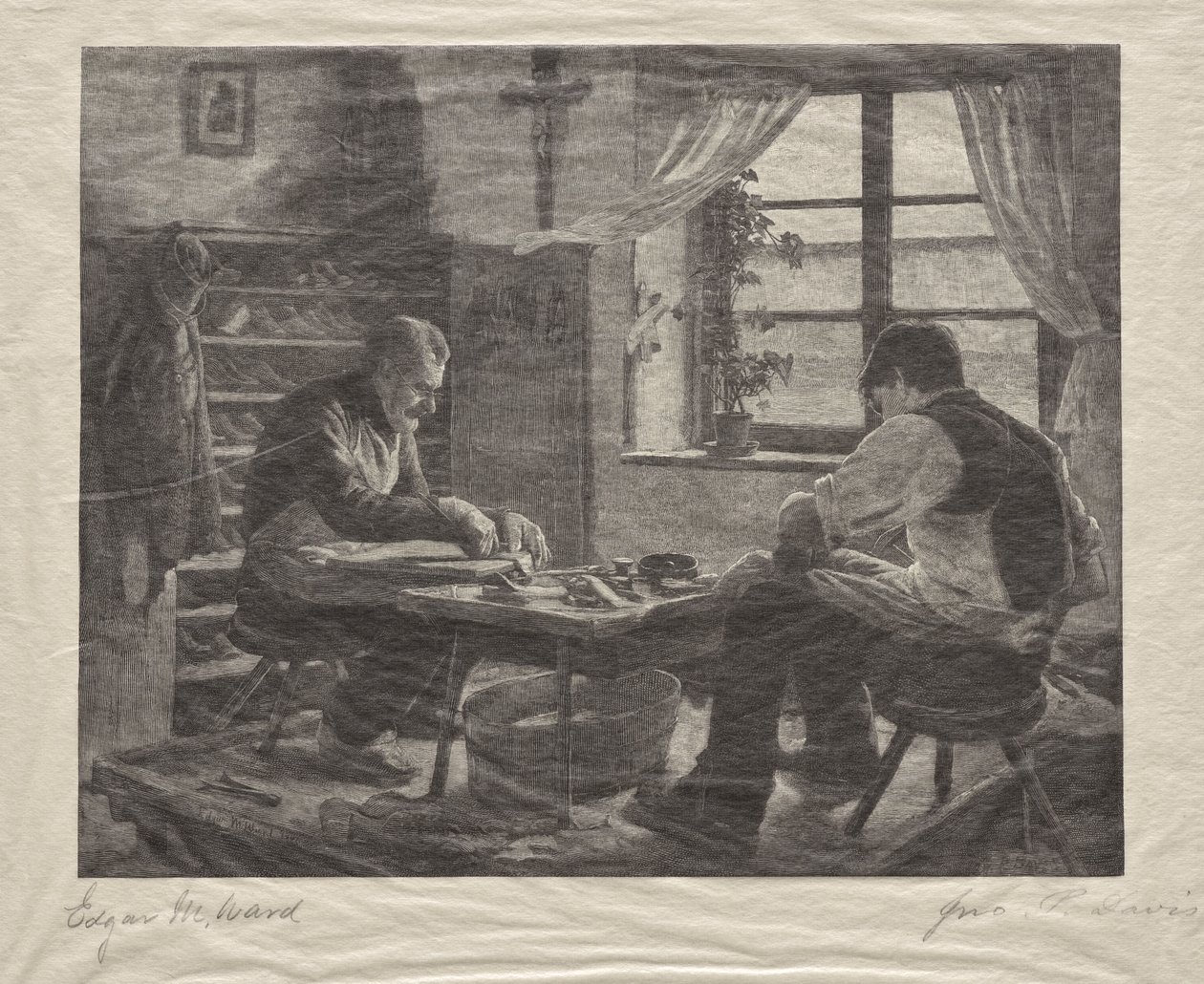 De schoenlappers door John Parker Davis