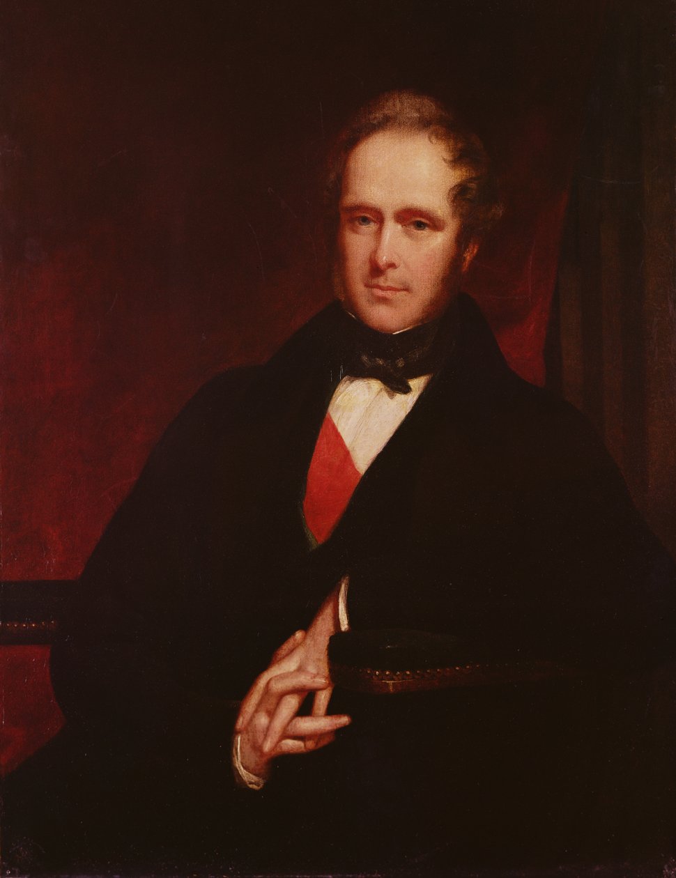 Portret van Henry John Temple, 1844-45 door John Partridge