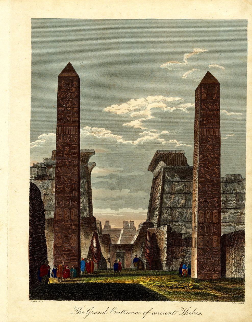 De hoofdingang van het oude Thebe door John Pass