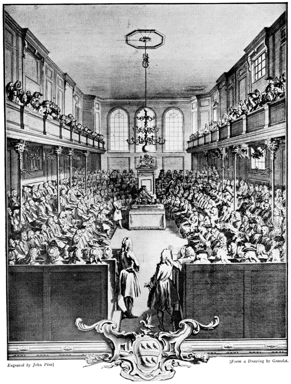 Het Lagerhuis, 1742, ca. 1920 door John Pine