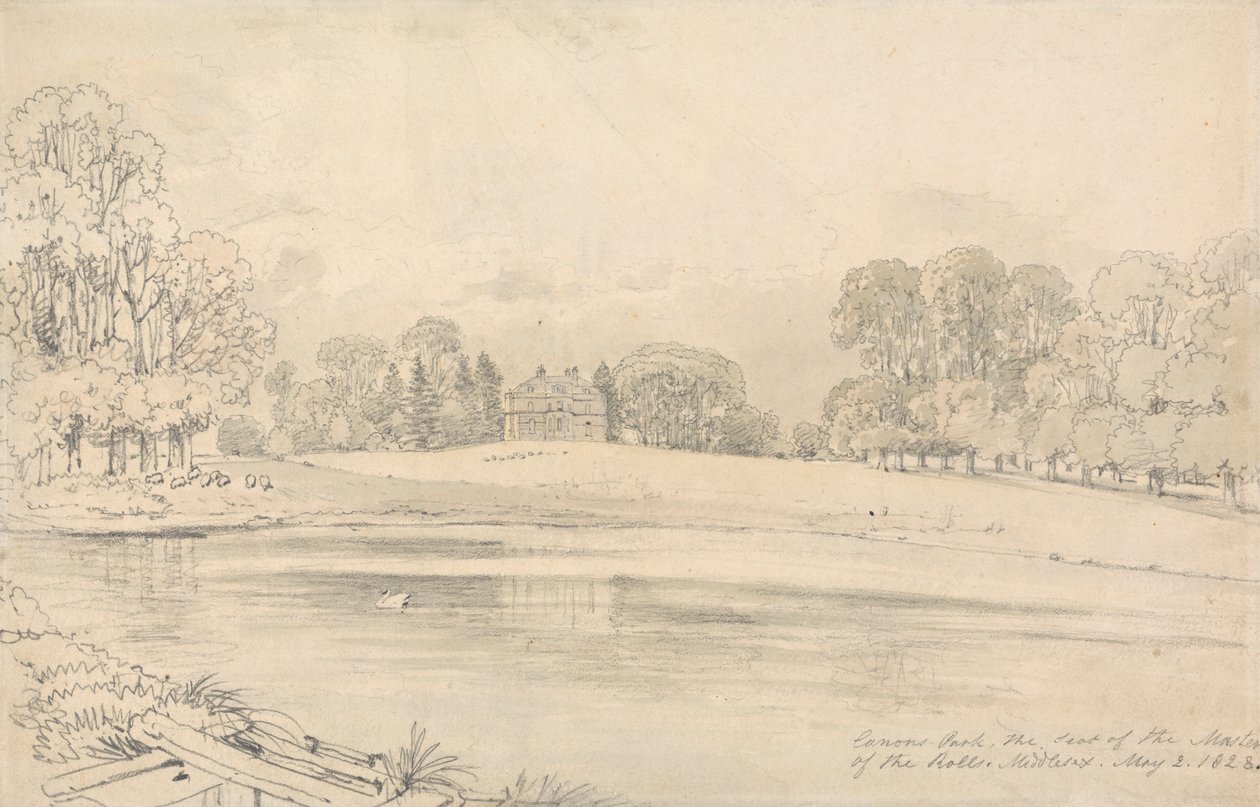 Canons Park door John Preston Neale