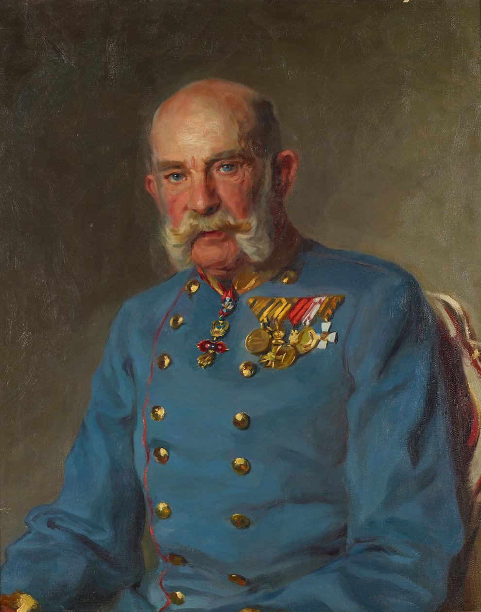 Keizer Frans Jozef I in het dienstuniform van een Oostenrijkse veldmaarschalk door John Quincy Adams