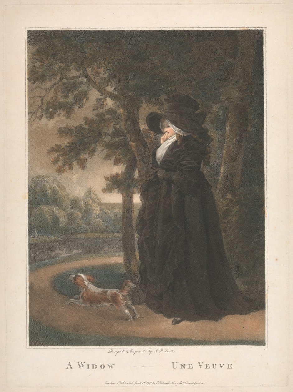 A Widow - Een weduwe door John Raphael Smith