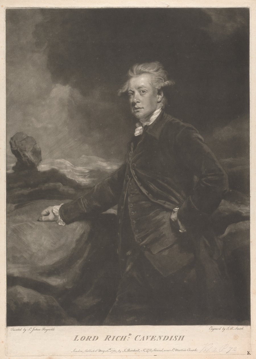 Lord Richard Cavendish door John Raphael Smith
