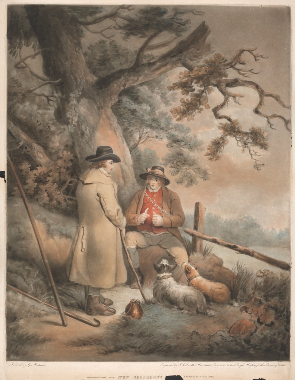 Maaltijd van de herder door John Raphael Smith