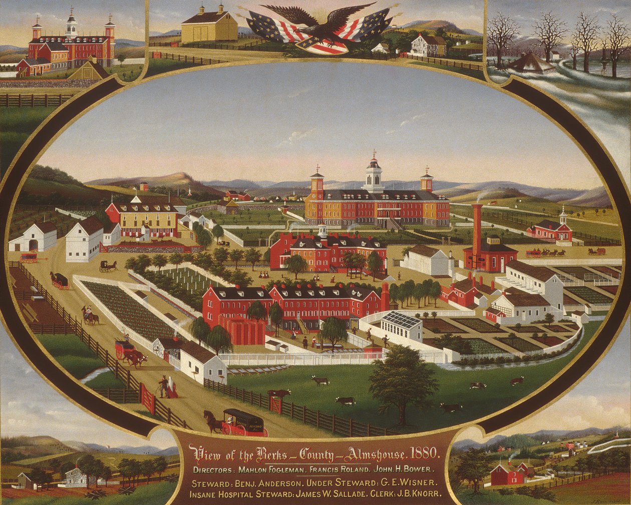 Berks County Almshouse, 1880 door John Rasmussen