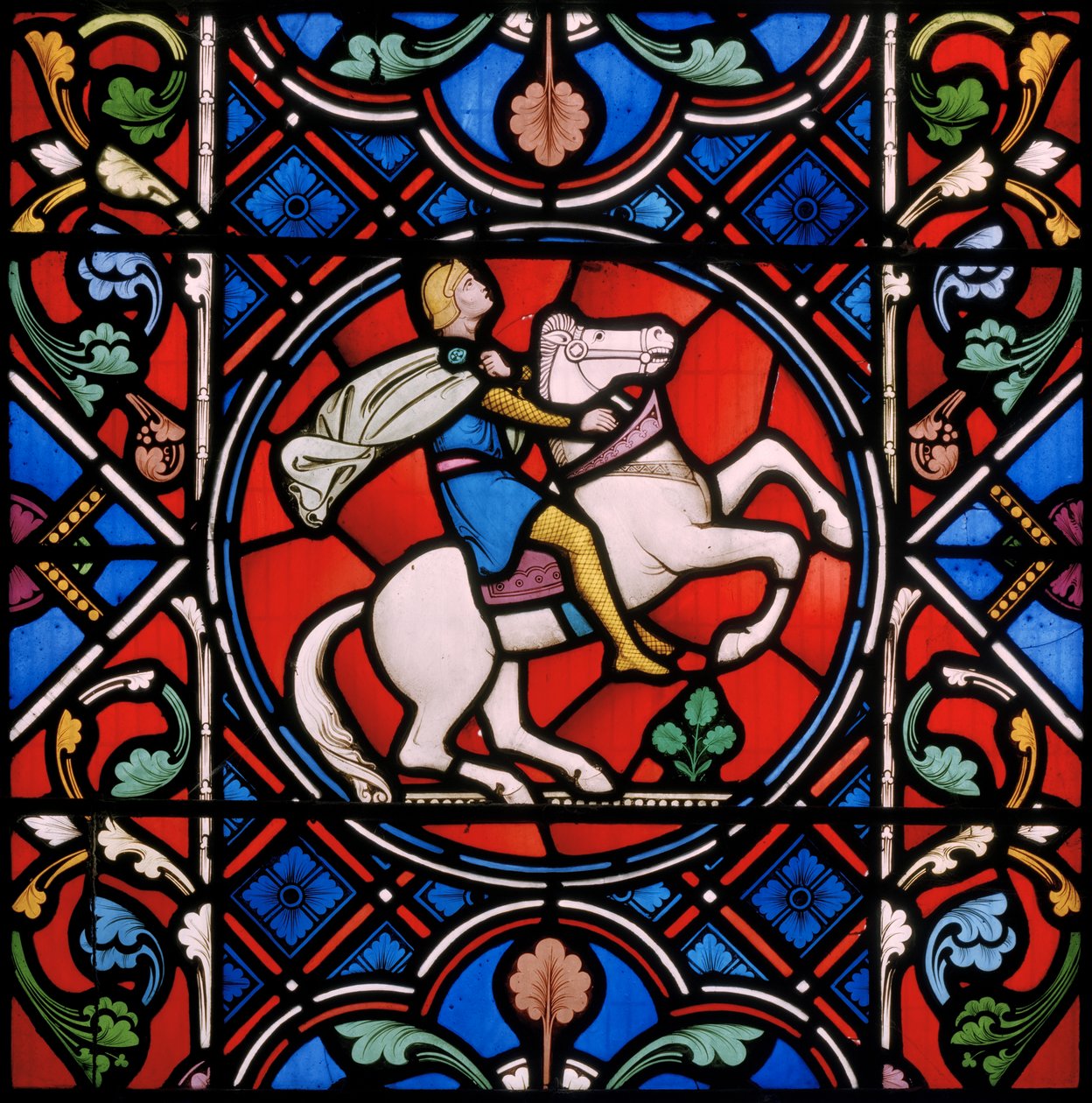 Upton Magna, St Lucy, Romeinse Ruiter, 1860 door John Richard Clayton