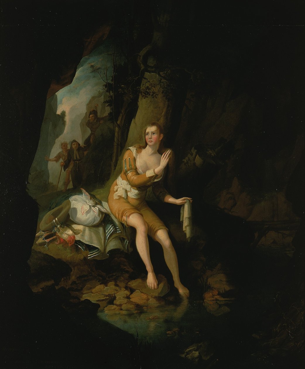 (Scène uit Don Quichot) door John Ritto Penniman