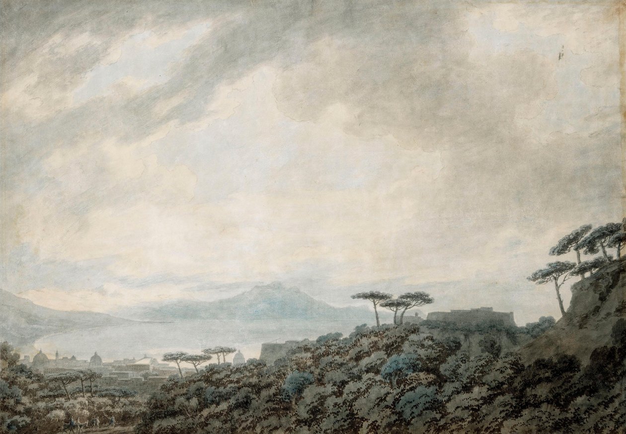 Een vallei in het kanton Unterwalden, Zwitserland door John Robert Cozens