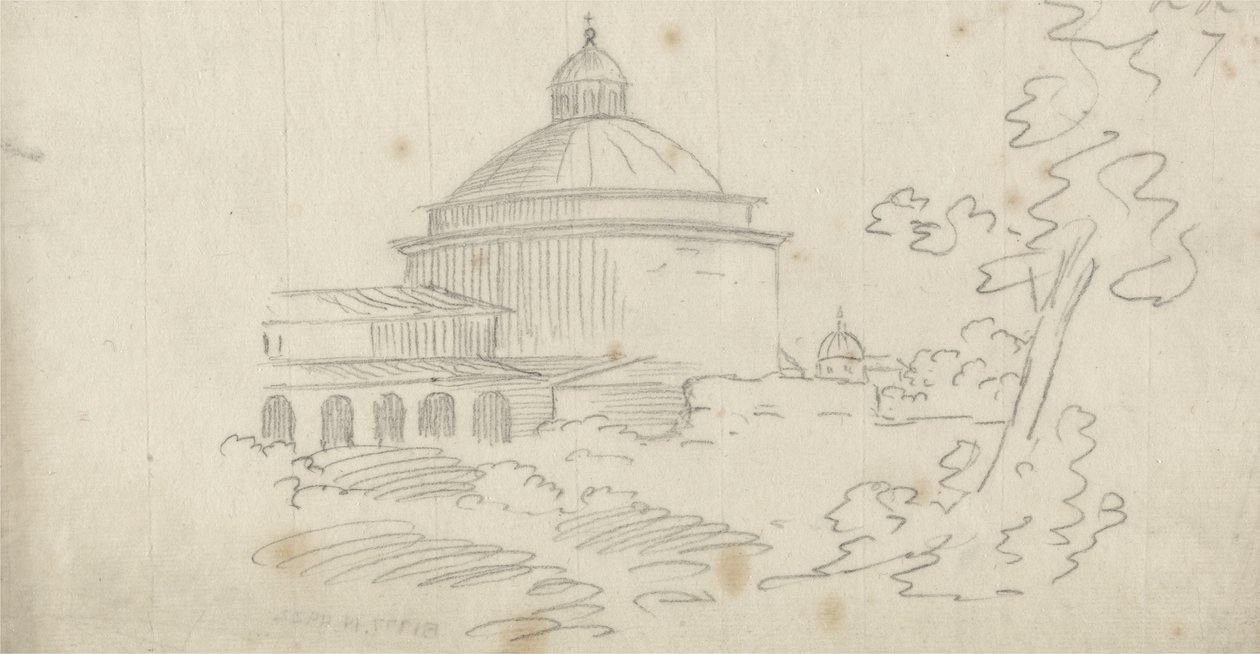 Ariccia door John Robert Cozens
