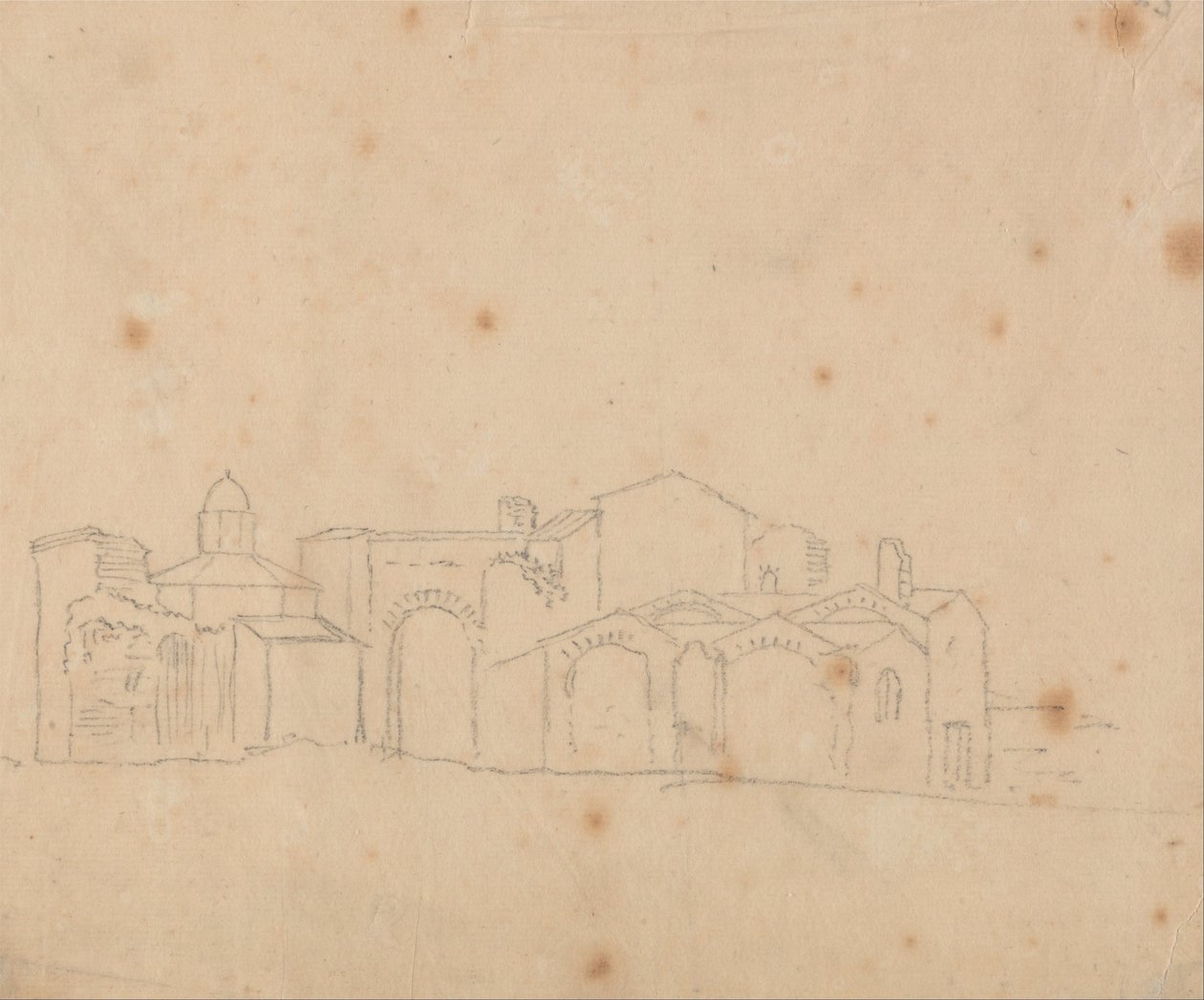 Baden van Diocletianus door John Robert Cozens