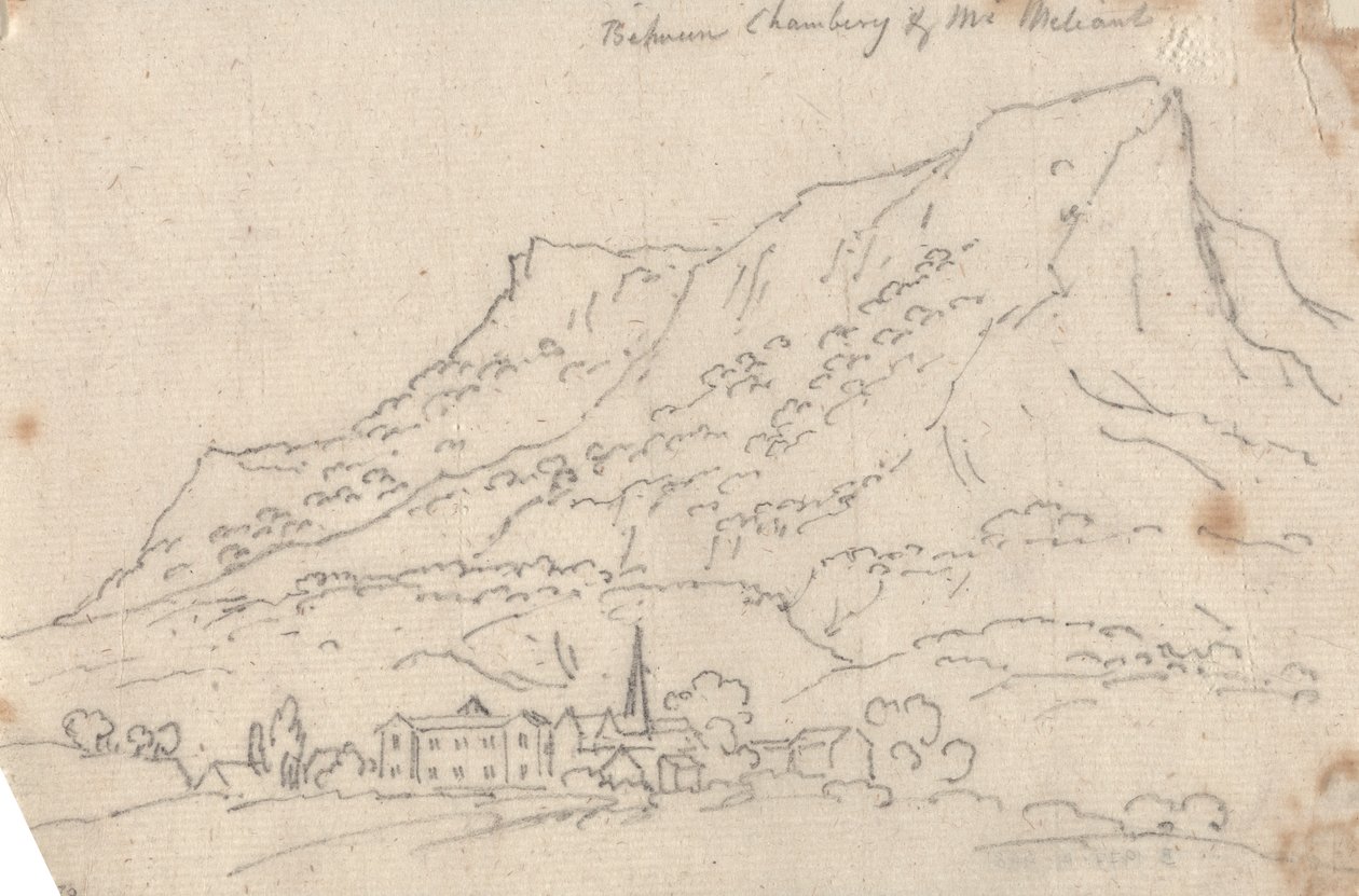 Tussen Chamberg en Mt. Meliant door John Robert Cozens