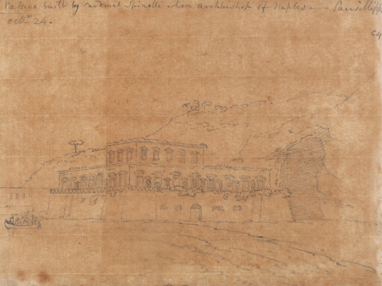 Cassino gebouwd door kardinaal Spinelli door John Robert Cozens