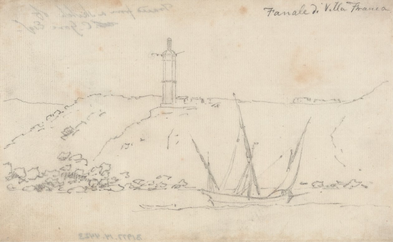 Fanale di villa Franca door John Robert Cozens