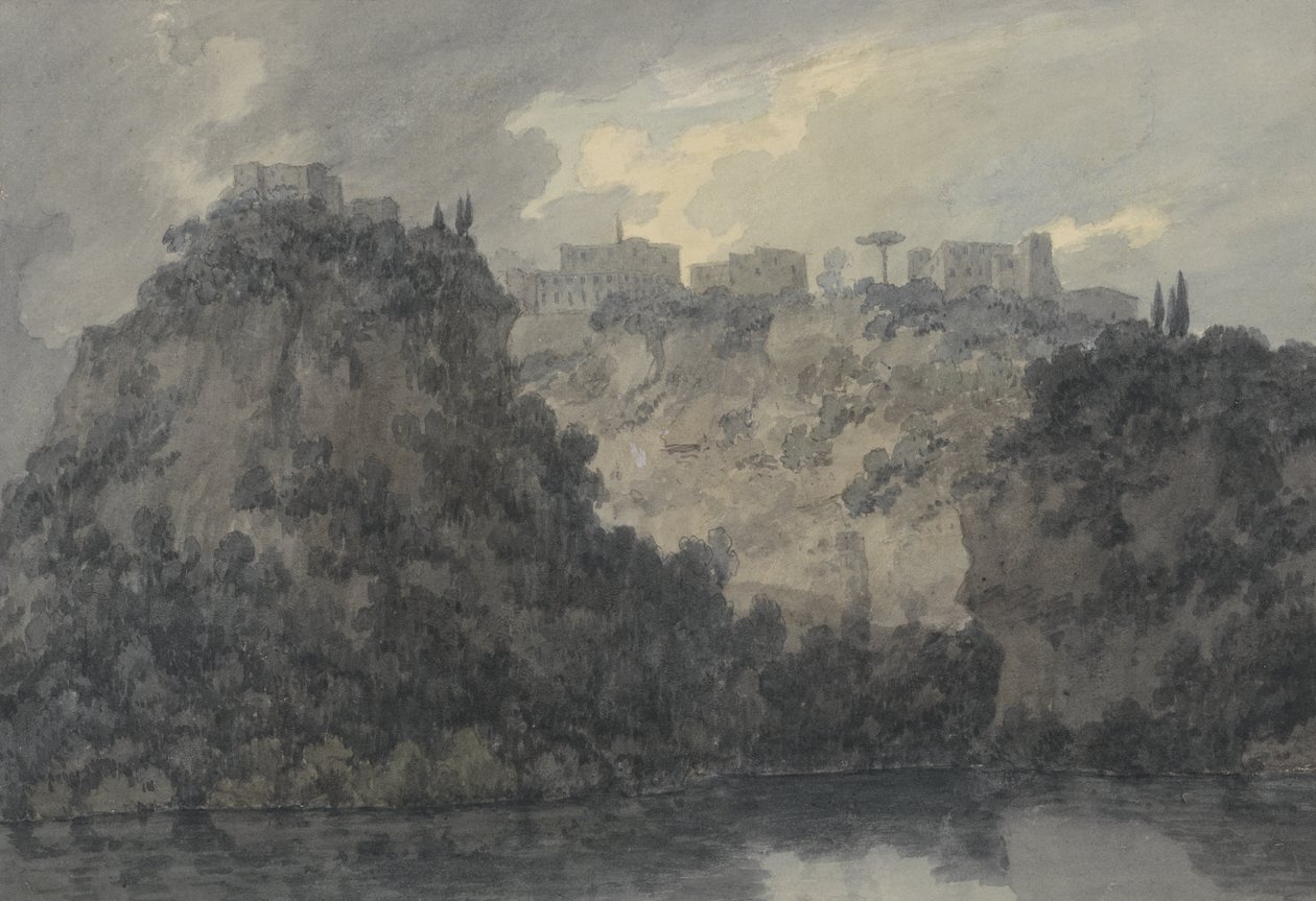 Op het Meer van Nemi door John Robert Cozens