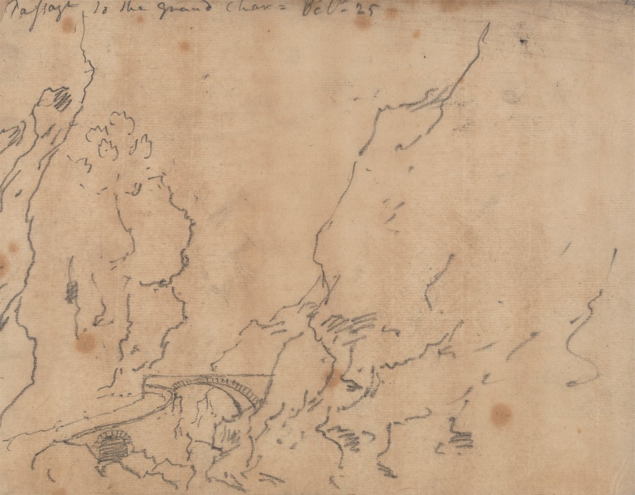 Passage naar de Grand Chartreuse door John Robert Cozens