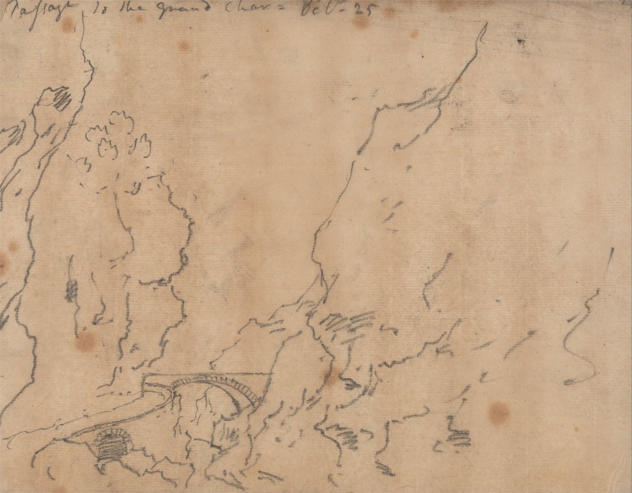 Doorvaart naar de Grand Chartreuse door John Robert Cozens