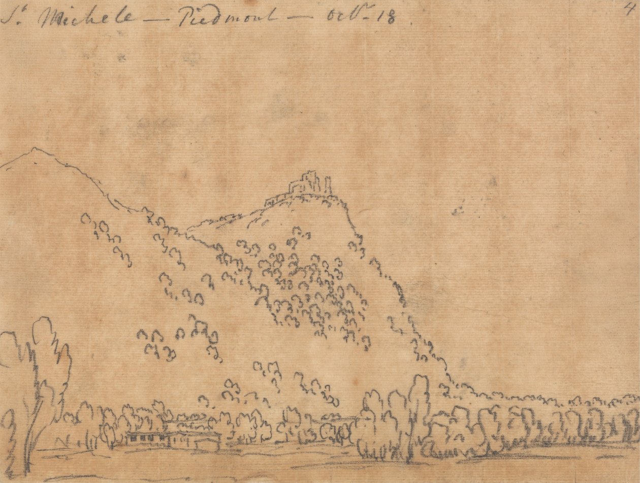 Saint Michele, Piemonte, 18 oktober door John Robert Cozens