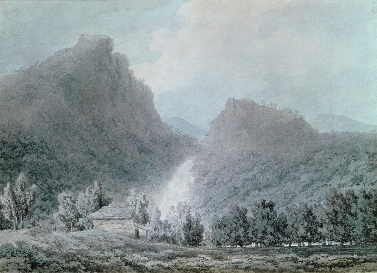 De Watervallen van Lodore door John Robert Cozens