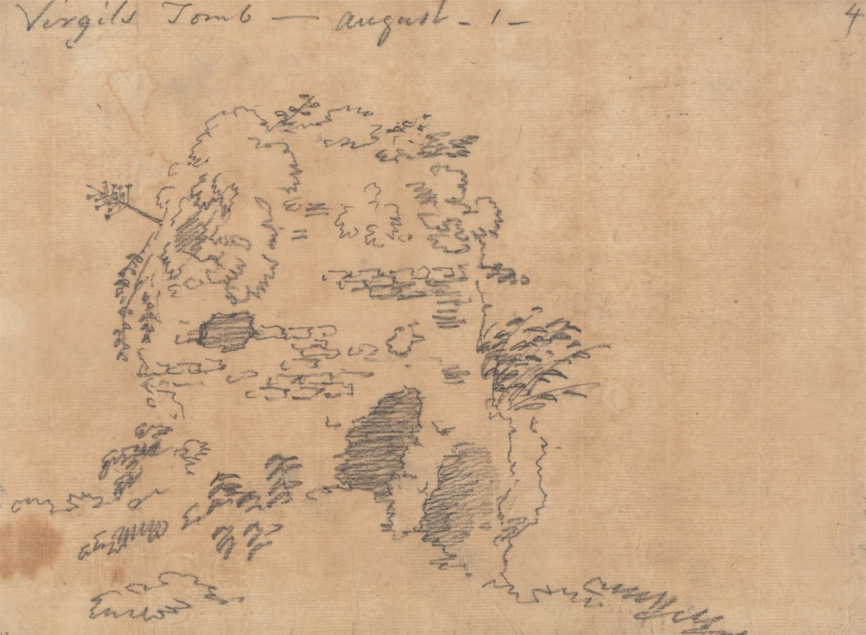 Graf van Vergilius, 1 augustus door John Robert Cozens