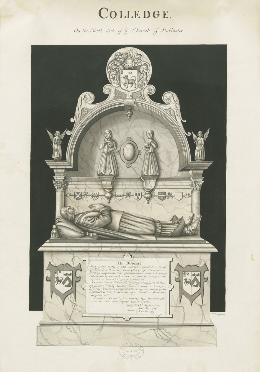 Colwich - Graf van Robert Wolseley door John Robert Fernyhough