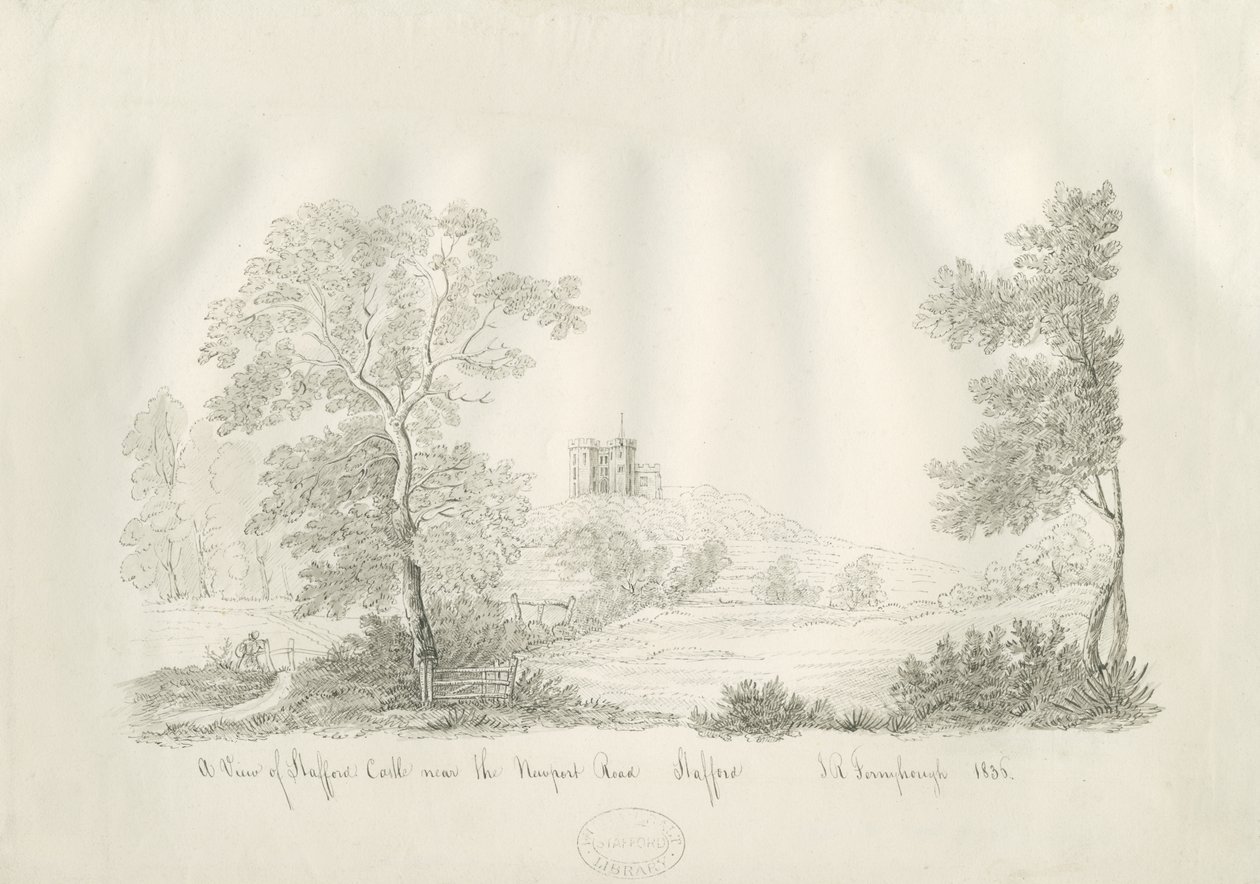 Stafford Kasteel - Dichtbij de Newport Road door John Robert Fernyhough