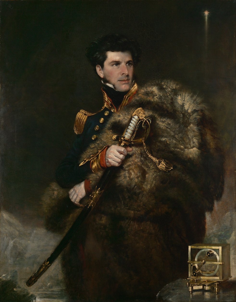 Commandant James Clark Ross (1800-1862) door John Robert Wildman