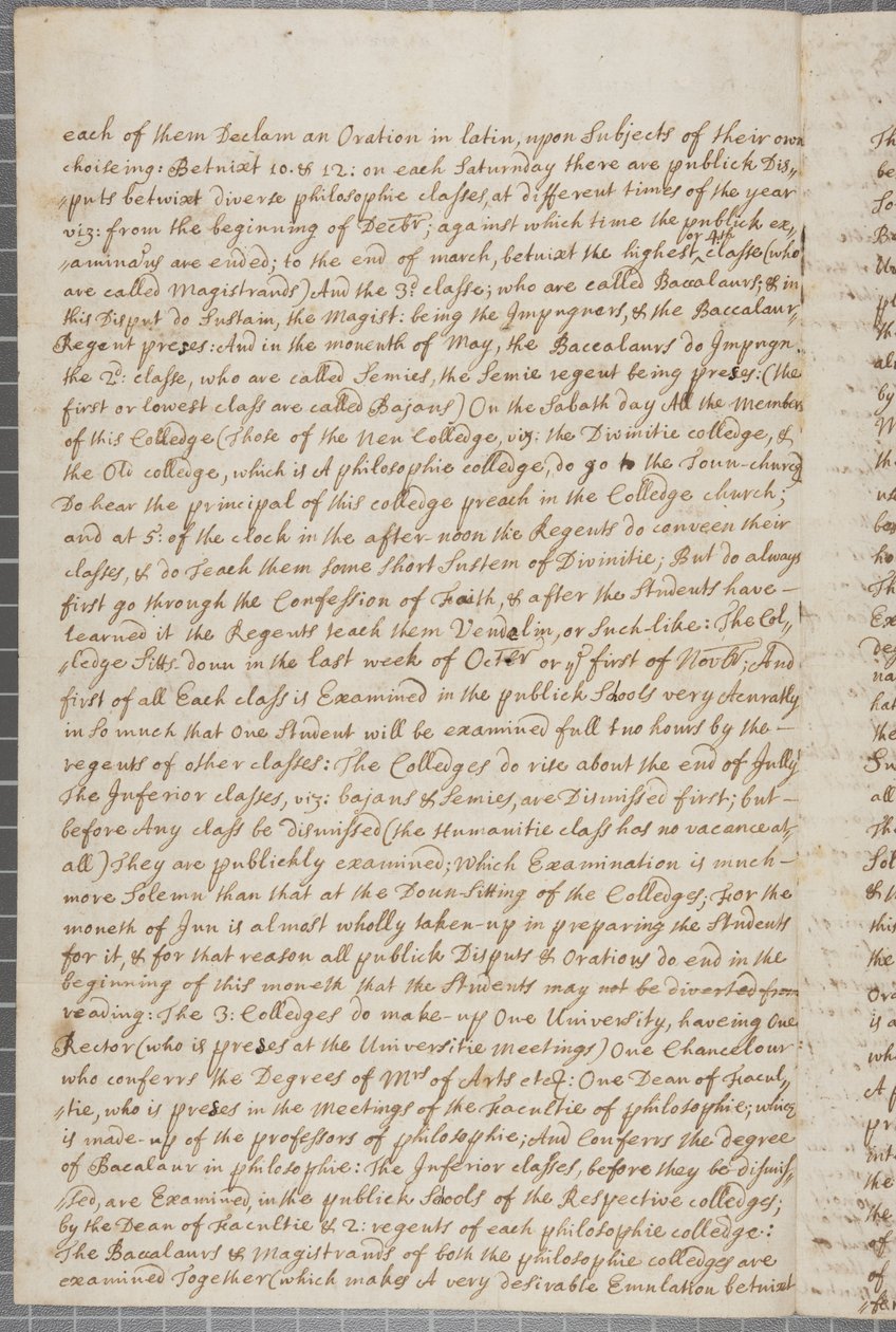 Een brief van John Row, een student in St Andrews, aan zijn oom door John Row