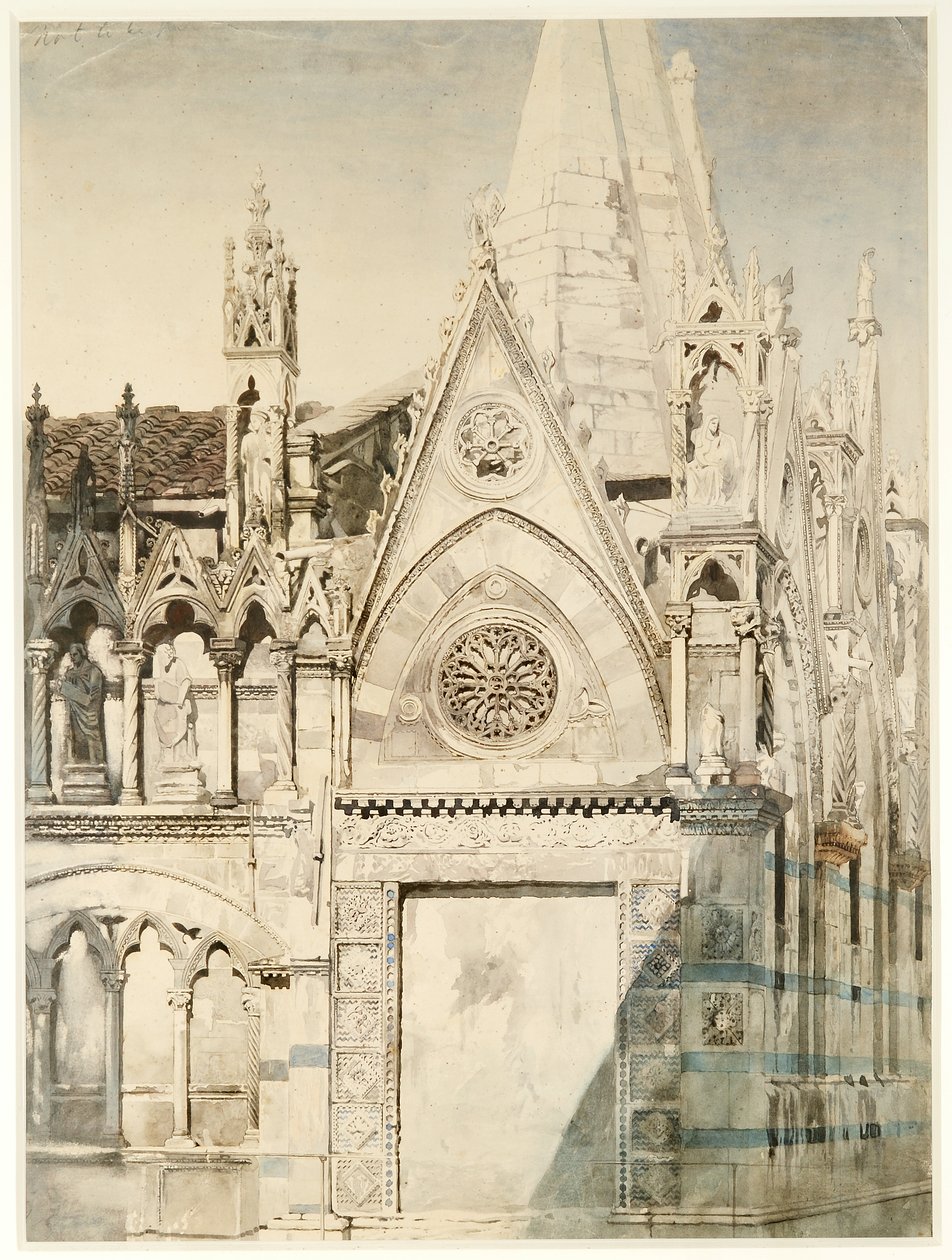 Santa Maria della Spina, Oostkant, Pisa, Italië door John Ruskin