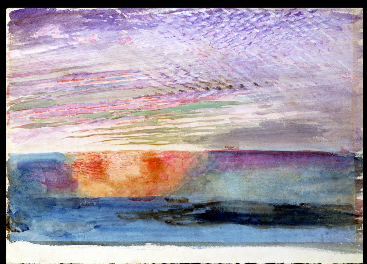 Zonsondergang bij Herne Hill door de Rook van Londen, 1876 door John Ruskin