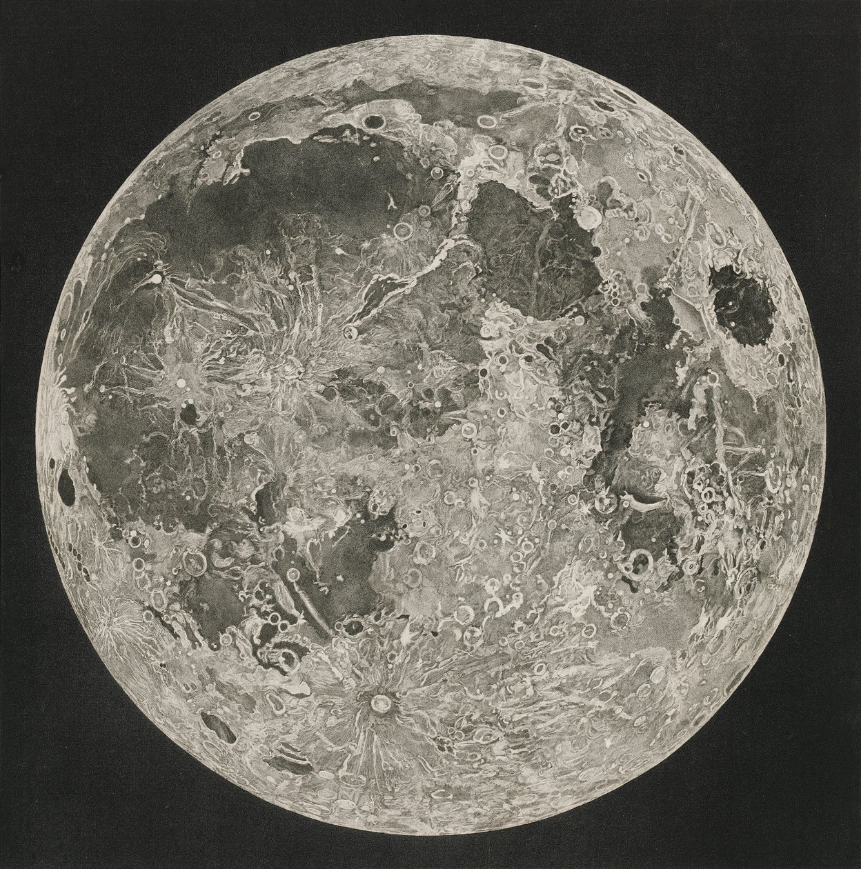 Lunaire Cartografie, 1805-06 door John Russell