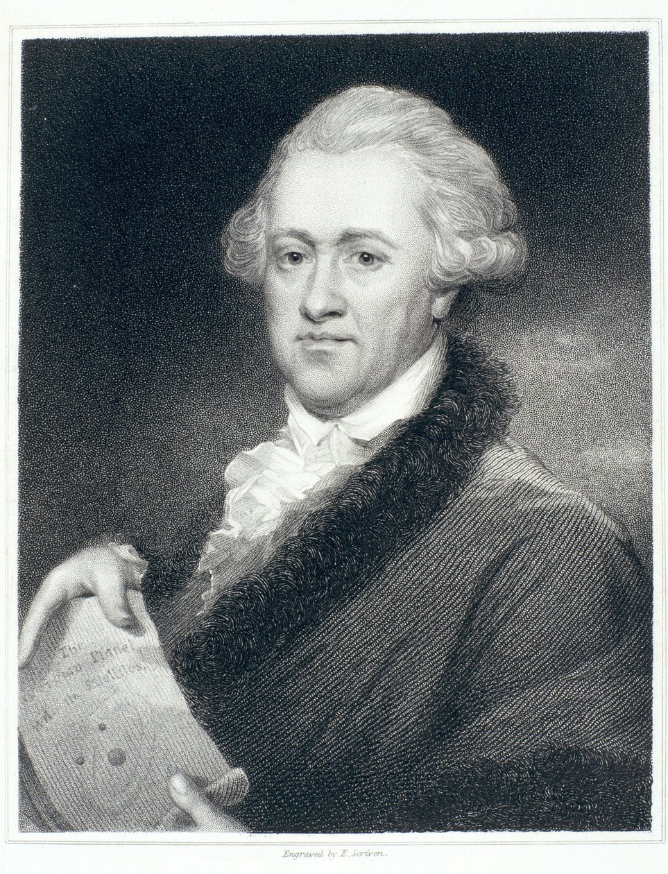 Sir William Herschel, astronoom, 1790s door John Russell