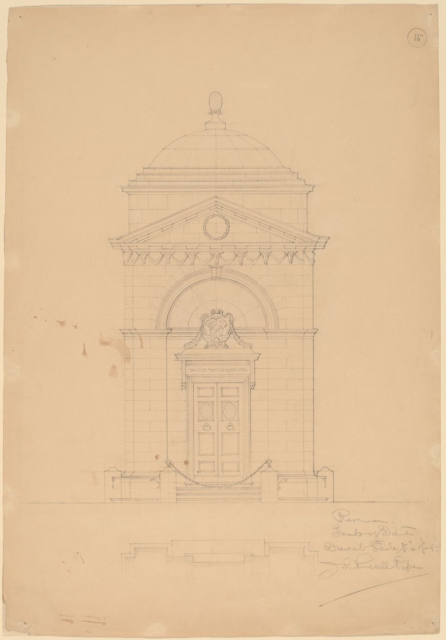 Graf van Dante, Ravenna door John Russell Pope
