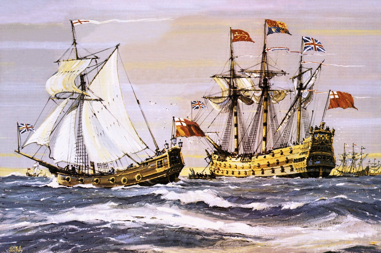 Charles II op bezoek bij de koninklijke prins (in 1672) door John S. Smith