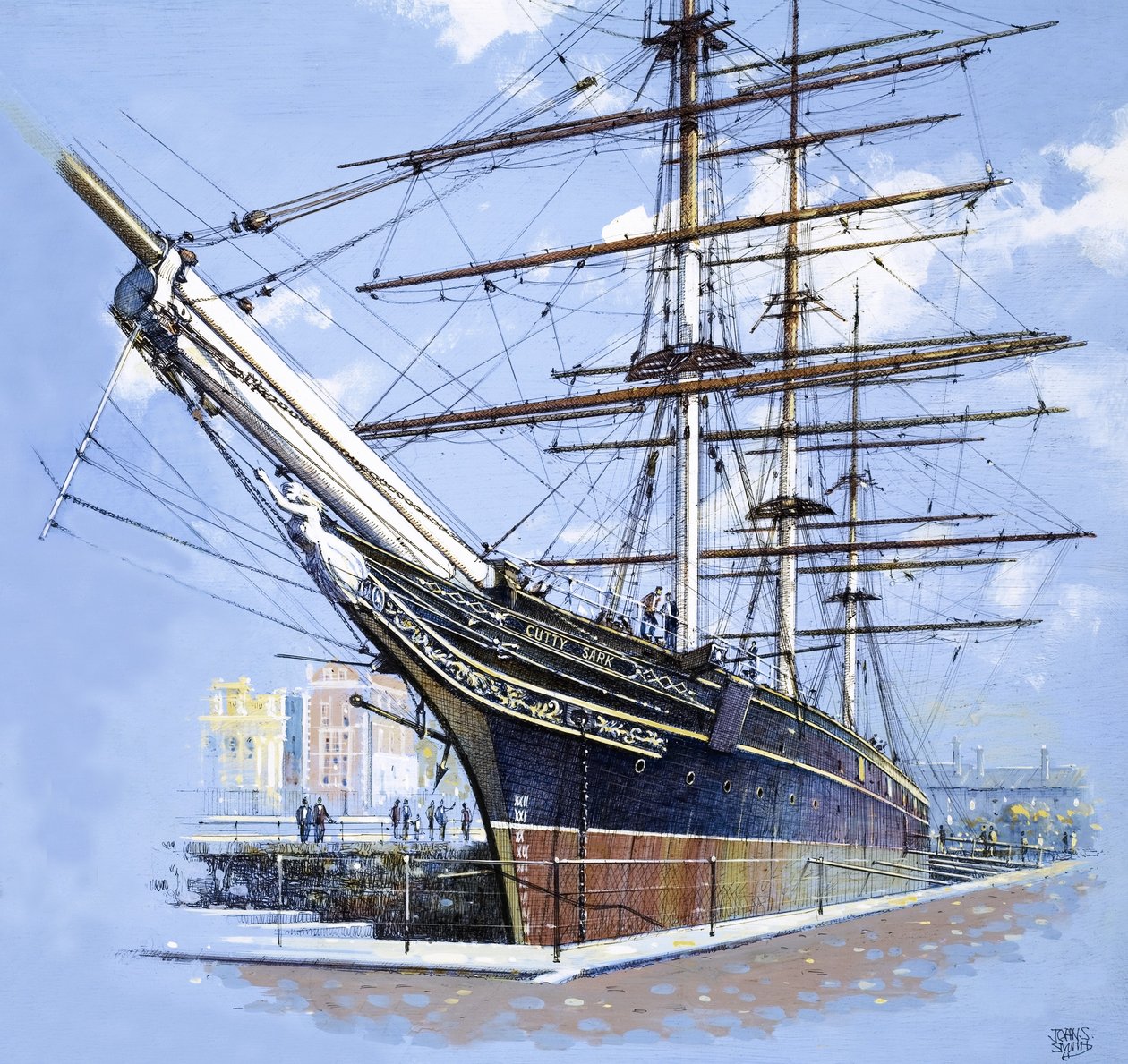 De theeklipper Cutty Sark door John S. Smith