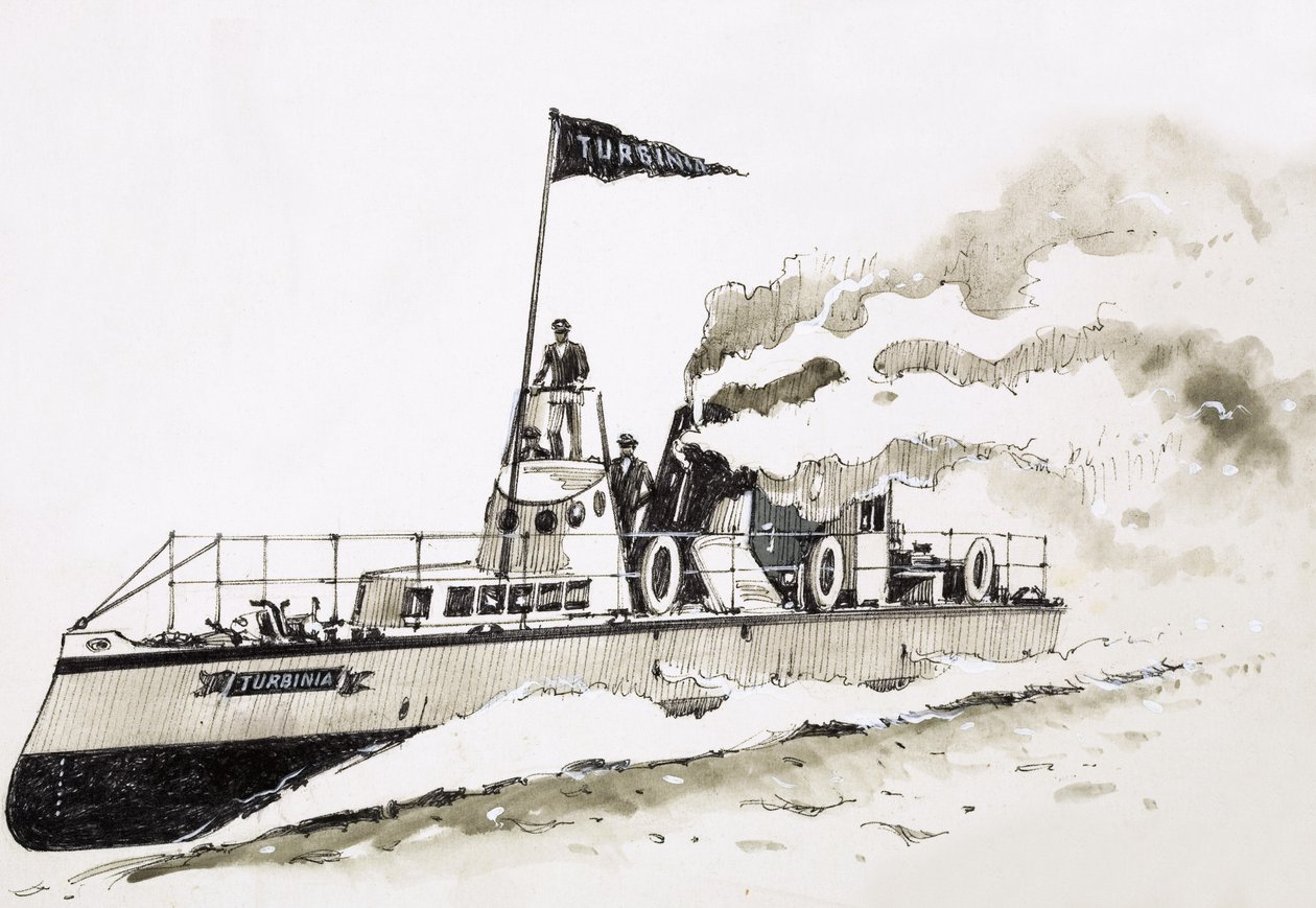 Turbinia, stoomschip door John S. Smith