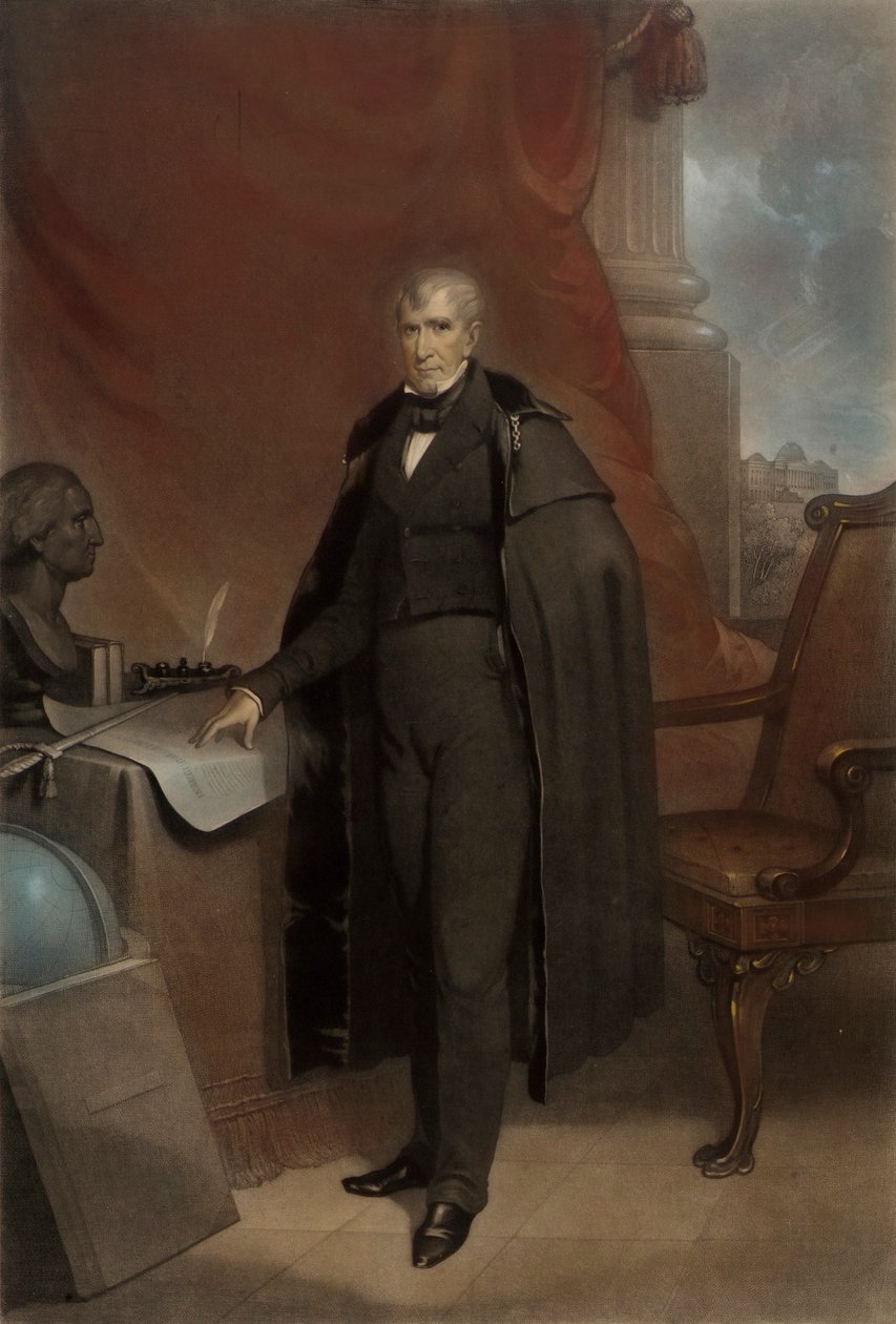 William Henry Harrison door John Sartain