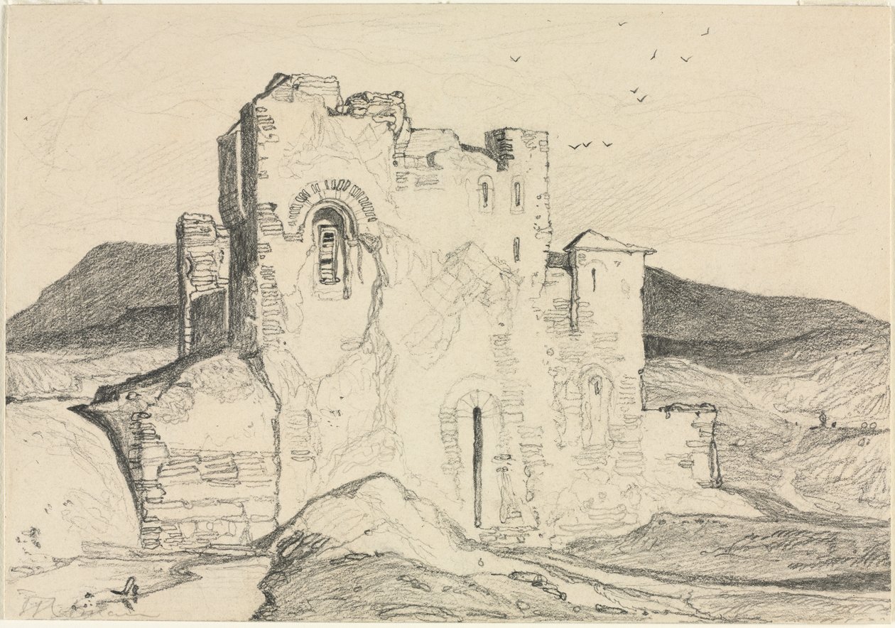 Een kasteel in Normandië door John Sell Cotman