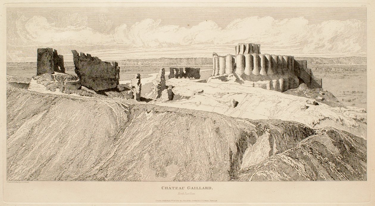 Château Gaillard (zicht vanuit het noordoosten) door John Sell Cotman
