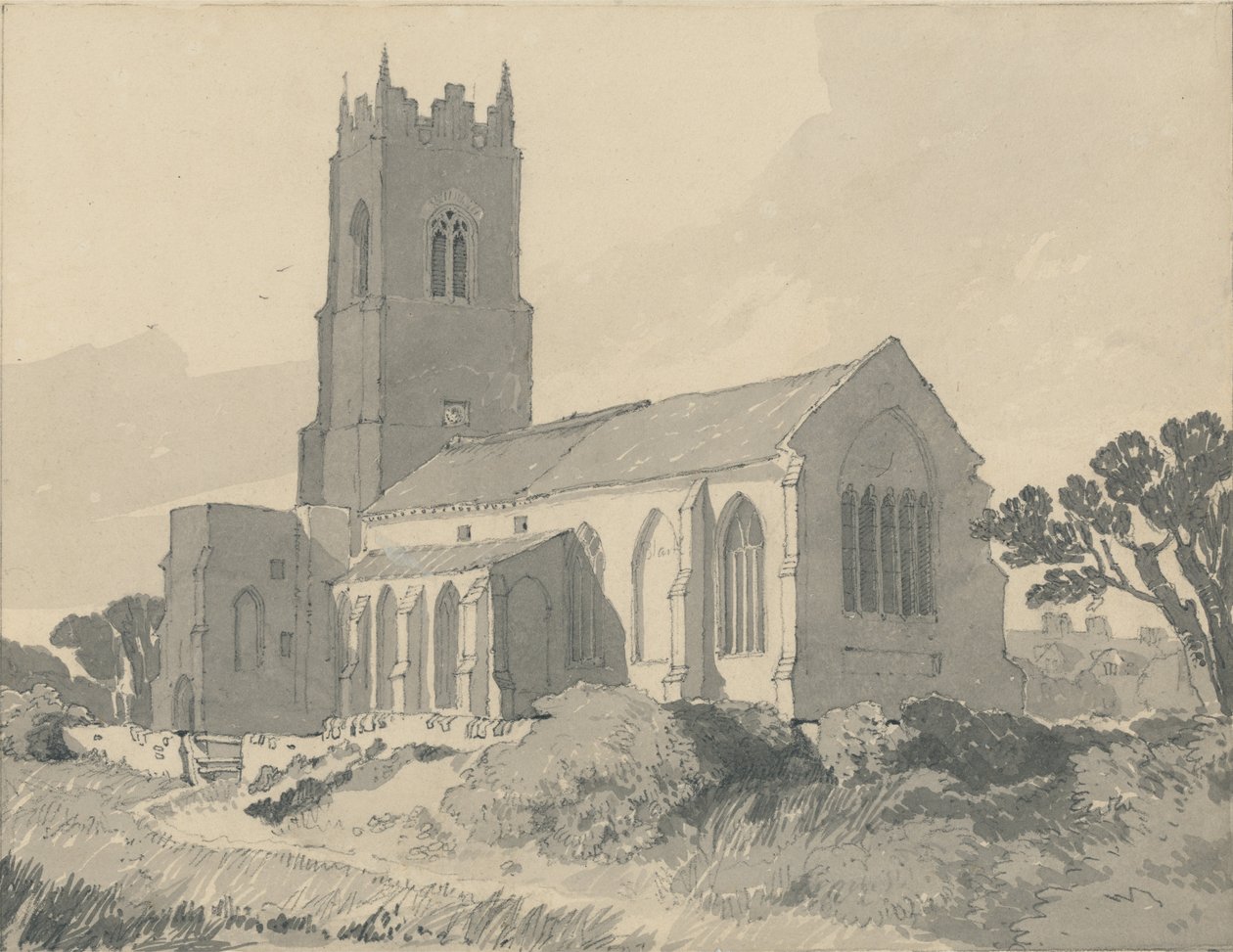 Ingham Kerk, Norfolk door John Sell Cotman