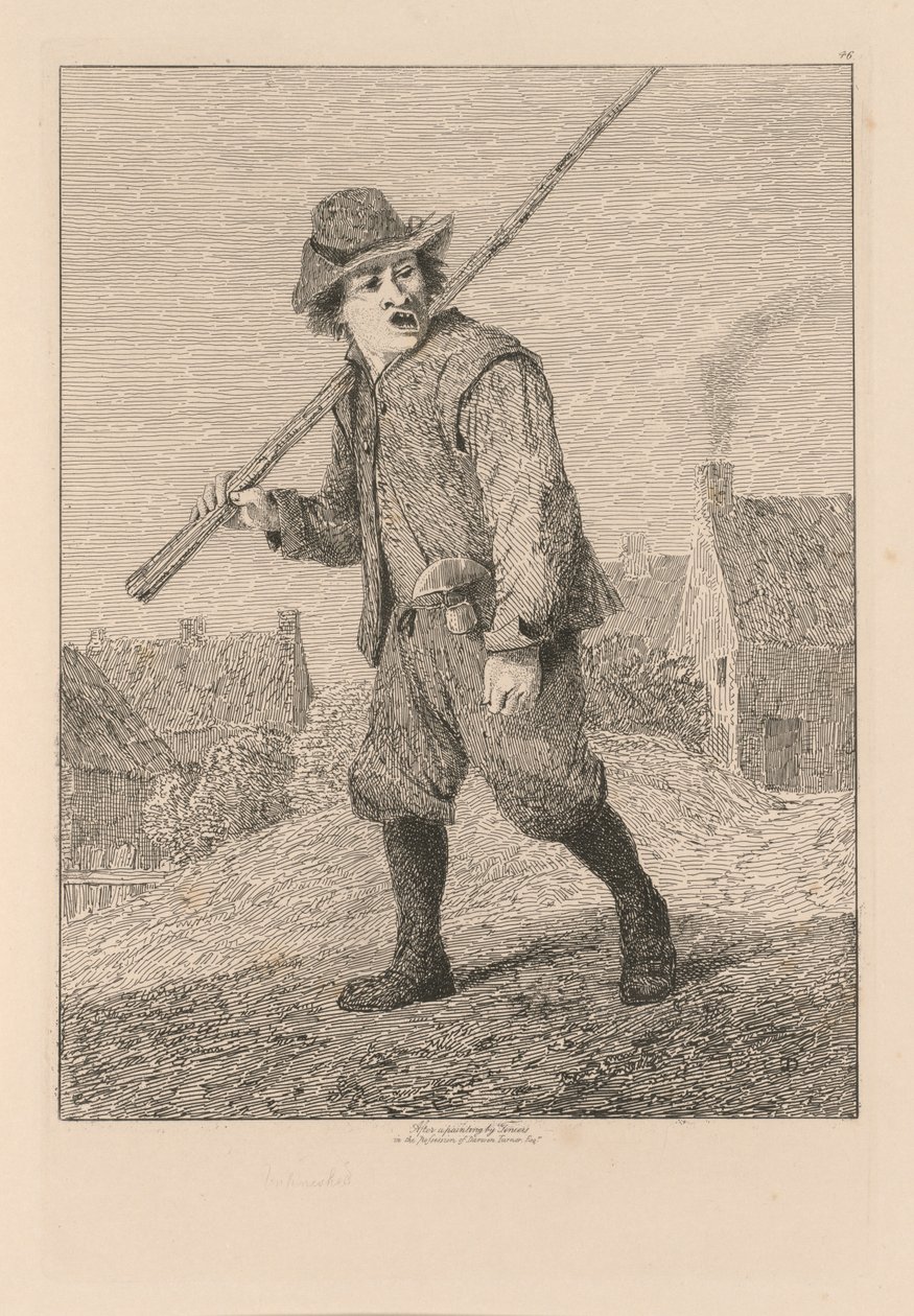 Liber Studiorum: Plaat 46, Schets naar Teniers, 1838 door John Sell Cotman