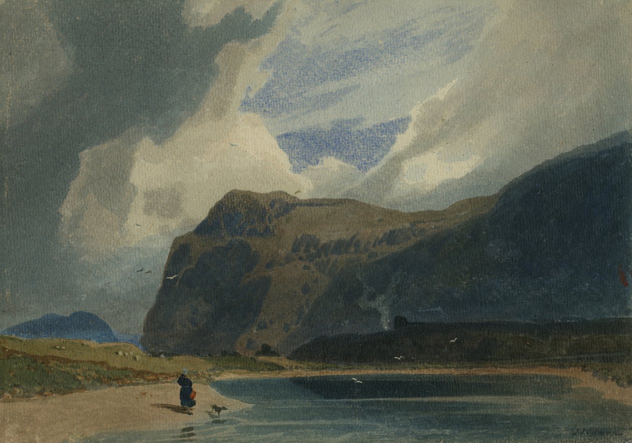 Berglandschap in Wales, 1810 door John Sell Cotman