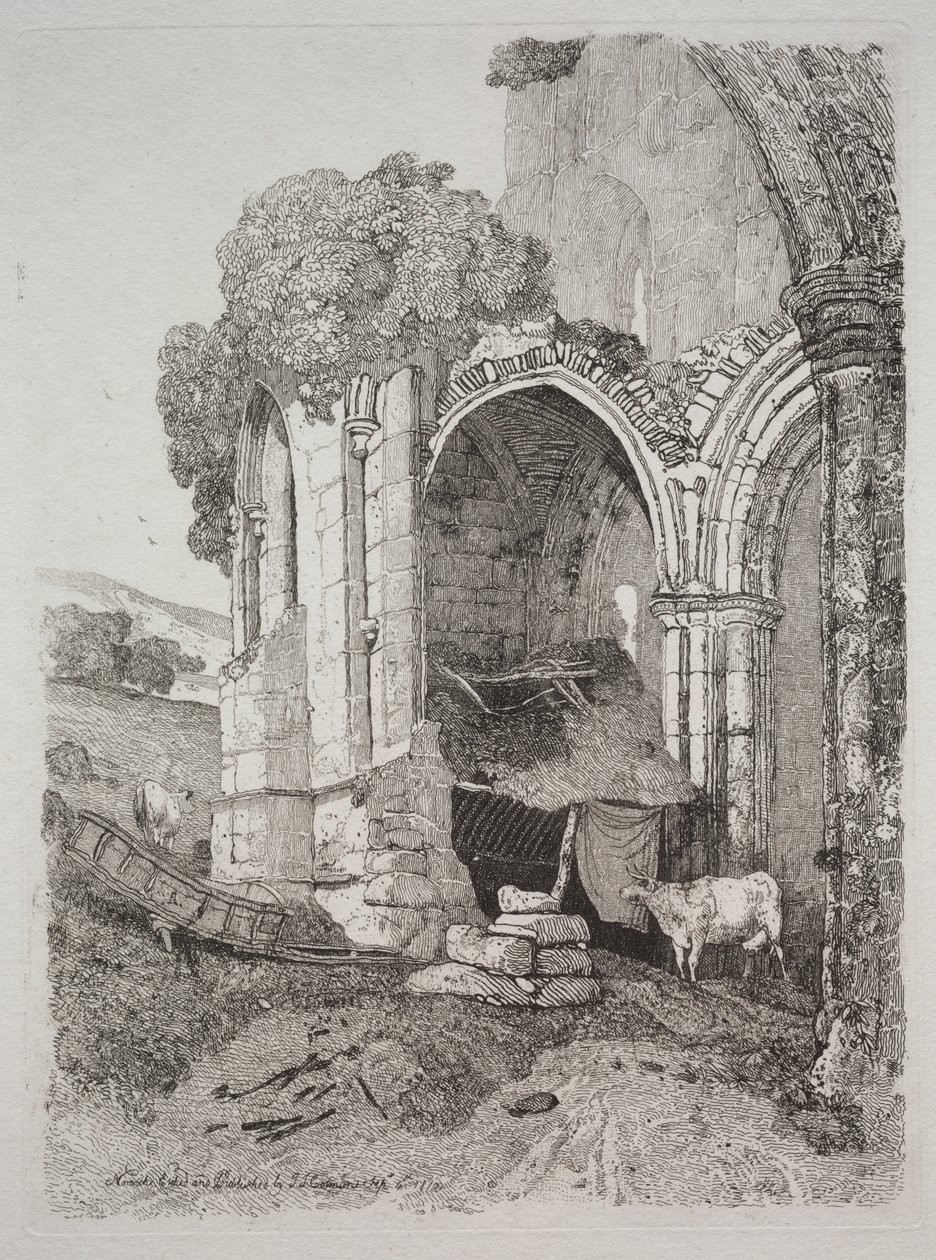 Rievaulx Abdij, Yorkshire door John Sell Cotman