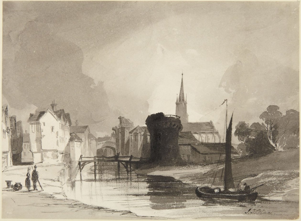 Rivierlandschap door John Sell Cotman