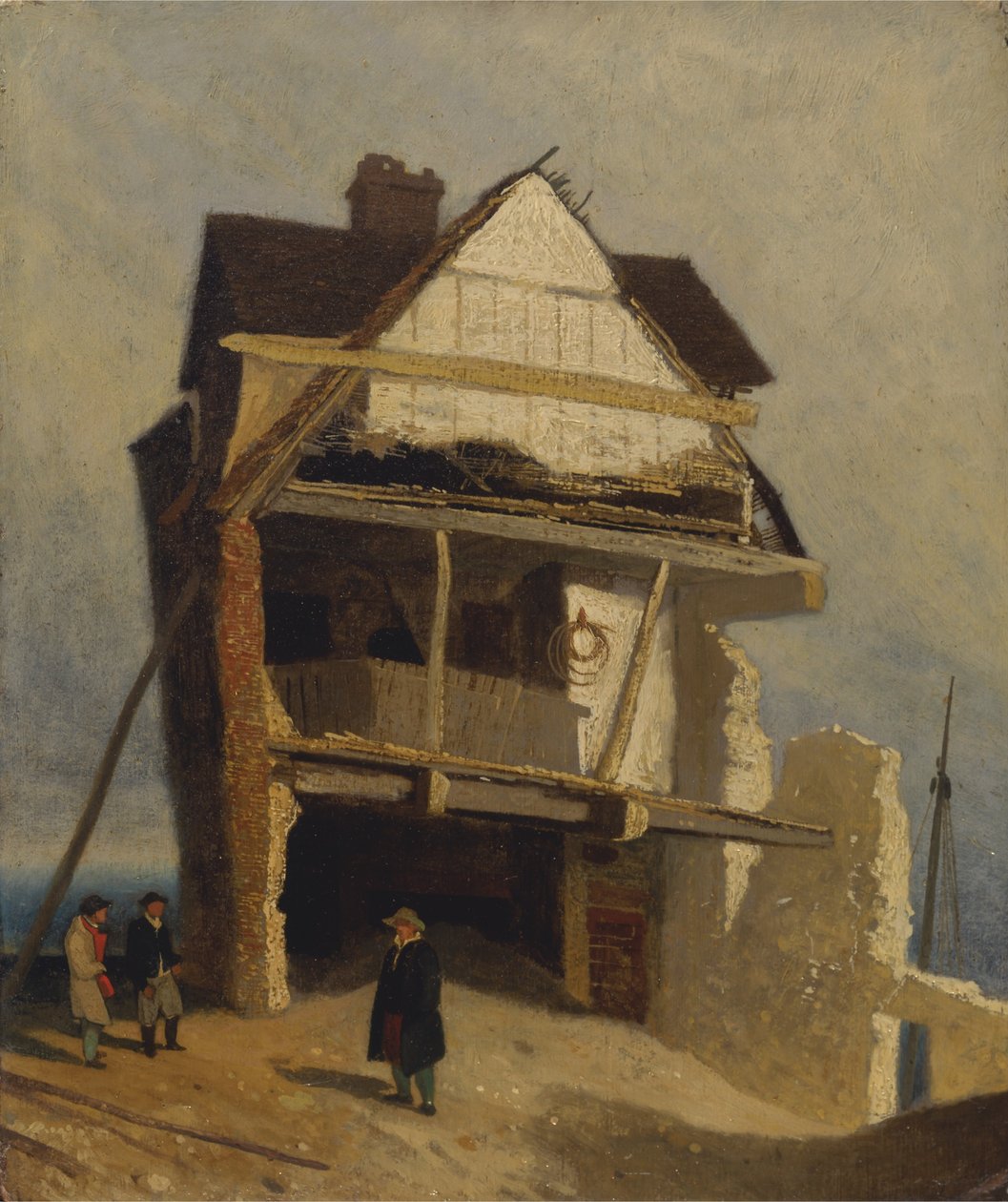 Verwoest huis door John Sell Cotman