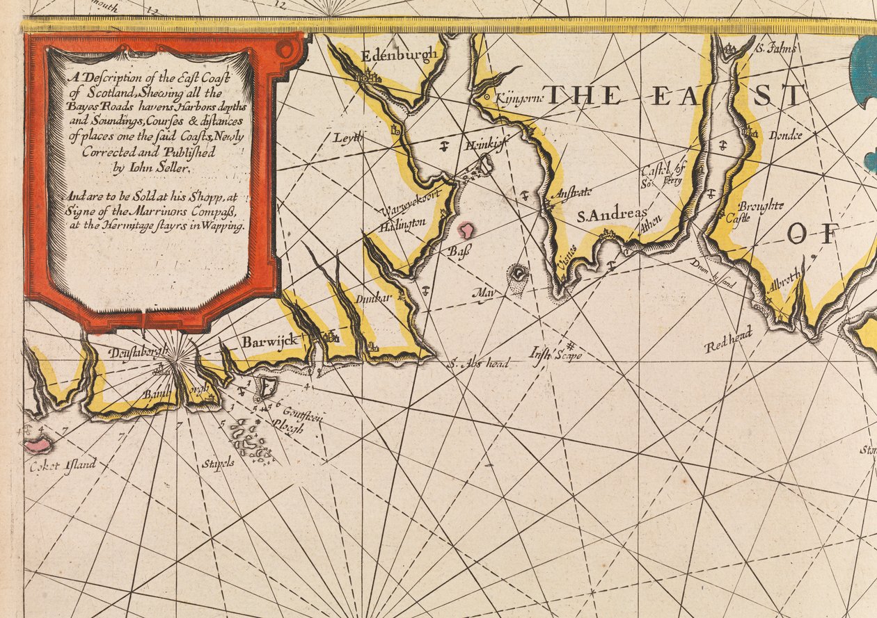 The English pilot the first book: beschrijving van de noordelijke navigatie, c.1671 door John Seller