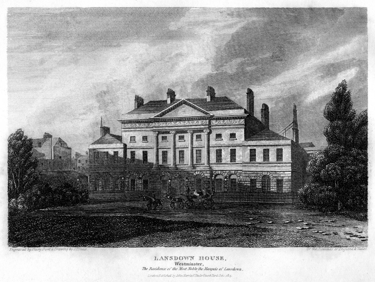 Lansdowne House, Westminster, Londen, 1815 door John Shury