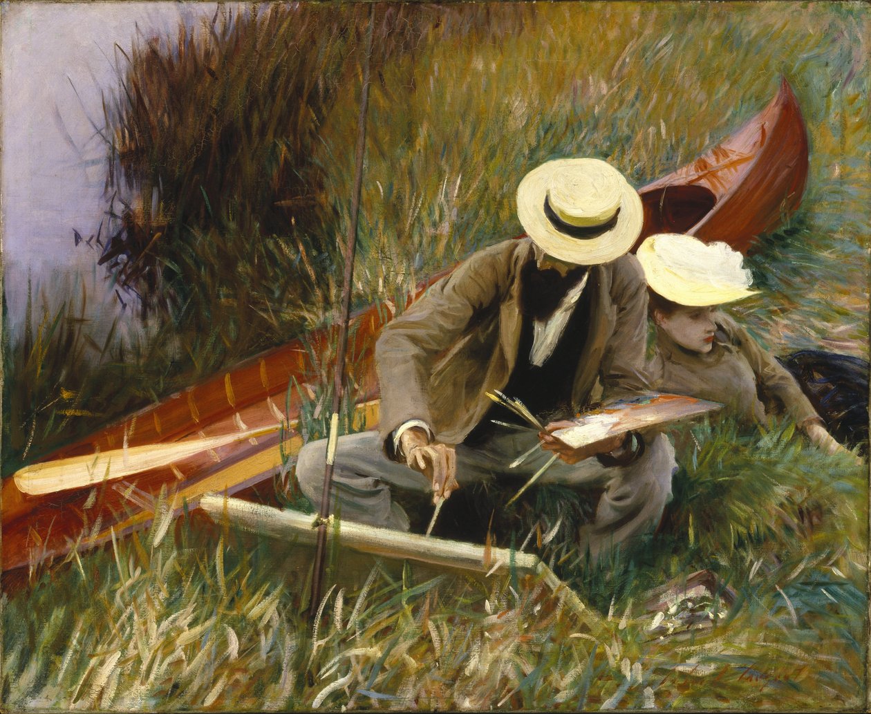 Een studie in de open lucht door John Singer Sargent