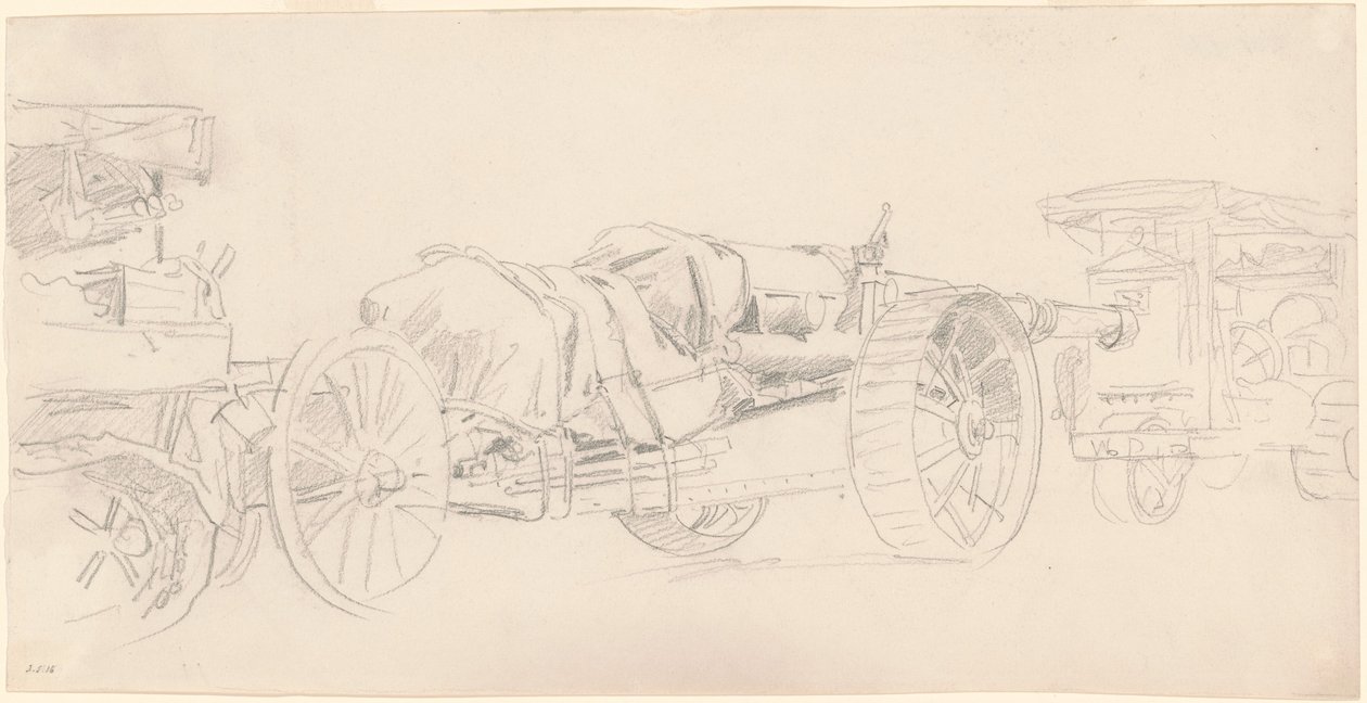 Kanonaanhangers, Frankrijk door John Singer Sargent