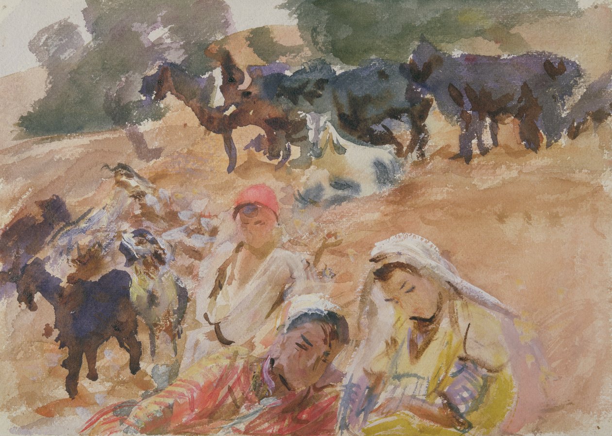 Geitenhoeders door John Singer Sargent
